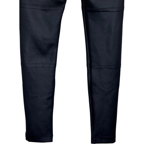 Koral Black High‎ Rise Scuba Leggings Small Ring Strap Detail Athleisure Pants - Picture 3 of 14